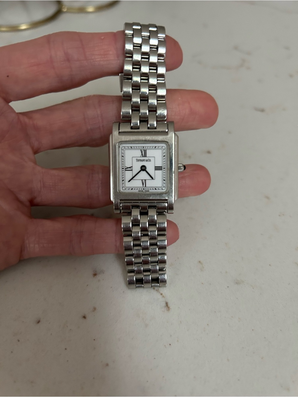 Tiffany & Co. Silver-Tone Rectangular Bracelet Watch for women - Picture 3 of 10